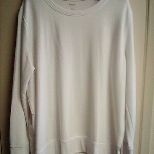 Women's Sonoma Tunic Style White Sweater Sweatshirt XL